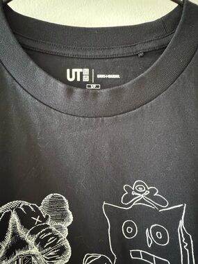 Uniqlo Black KAWS + Warhol Graphic Short Sleeve Tee